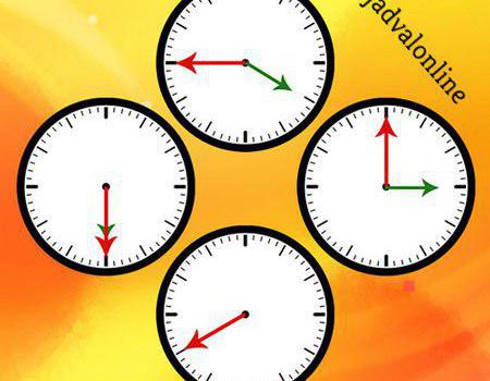 معمای تصویری اعداد ساعت