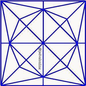 معمای تعداد مثلث های قابل شمارش در تصویر