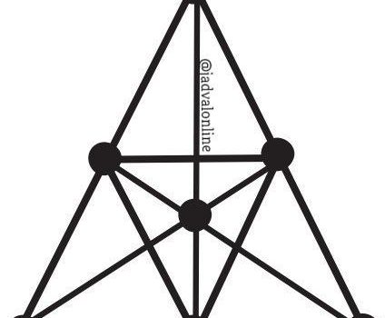 معمای هندسی تعداد مثلث ها