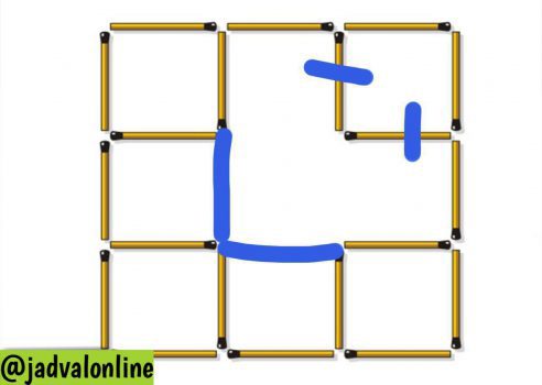 پاسخ معمای حرکت درست چوب کبریت ها