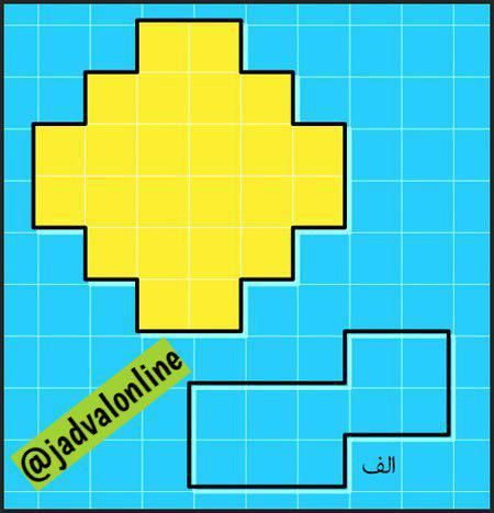 پاسخ معمای تصویری قراردادن شکل اول در شکل دوم