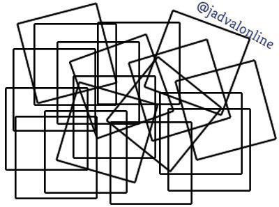معمای تصویری کشف تعداد مربع ها