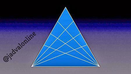 معمای تصویری تعداد مثلث
